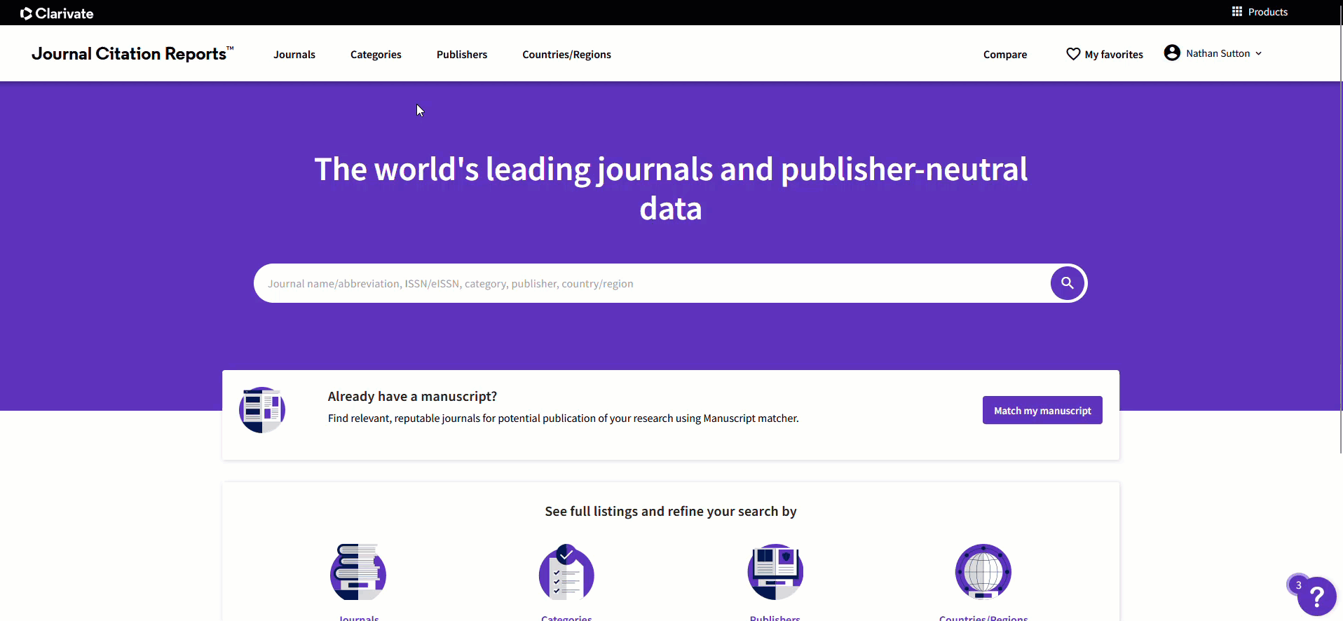 How to copy and paste ISSNs in Journal Citation Reports to find journals and export