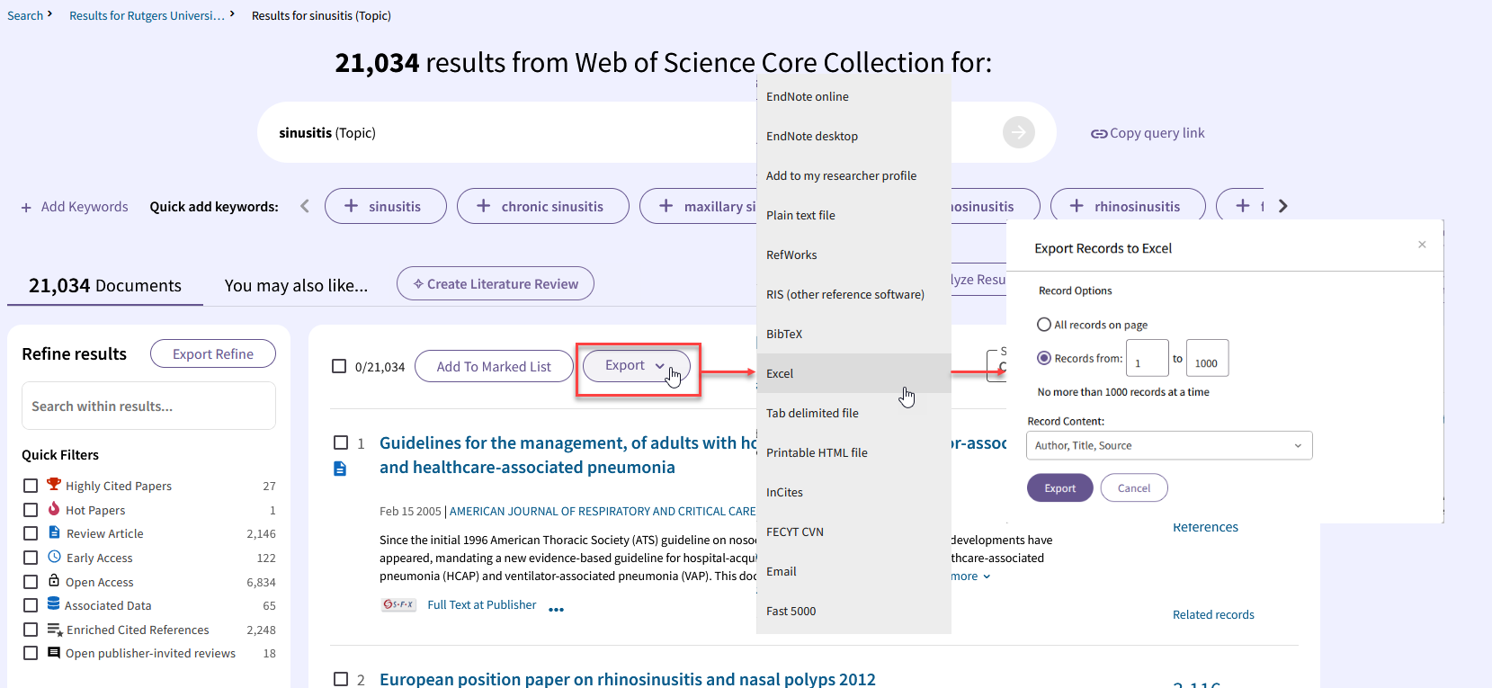 Herramientas para el Desarrollo de Colecciones – Web of Science